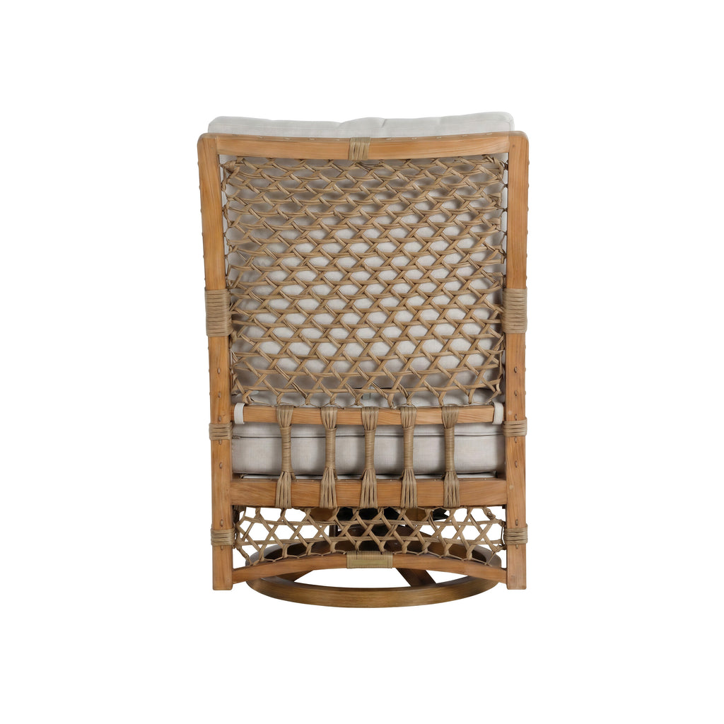 Aspen Teak Outdoor Swivel Lounge