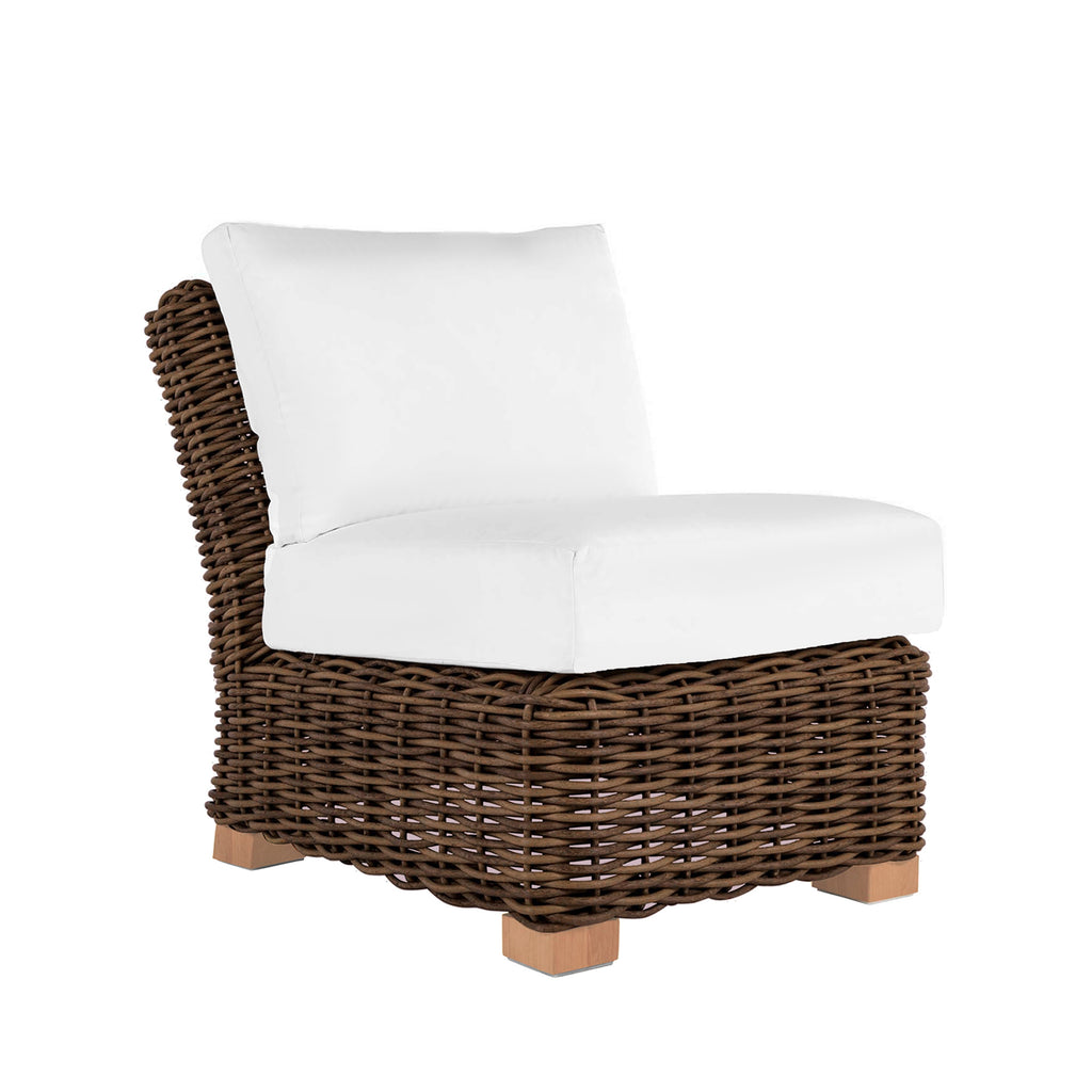 Montauk Resin Wicker Slipper Sectional Sofa