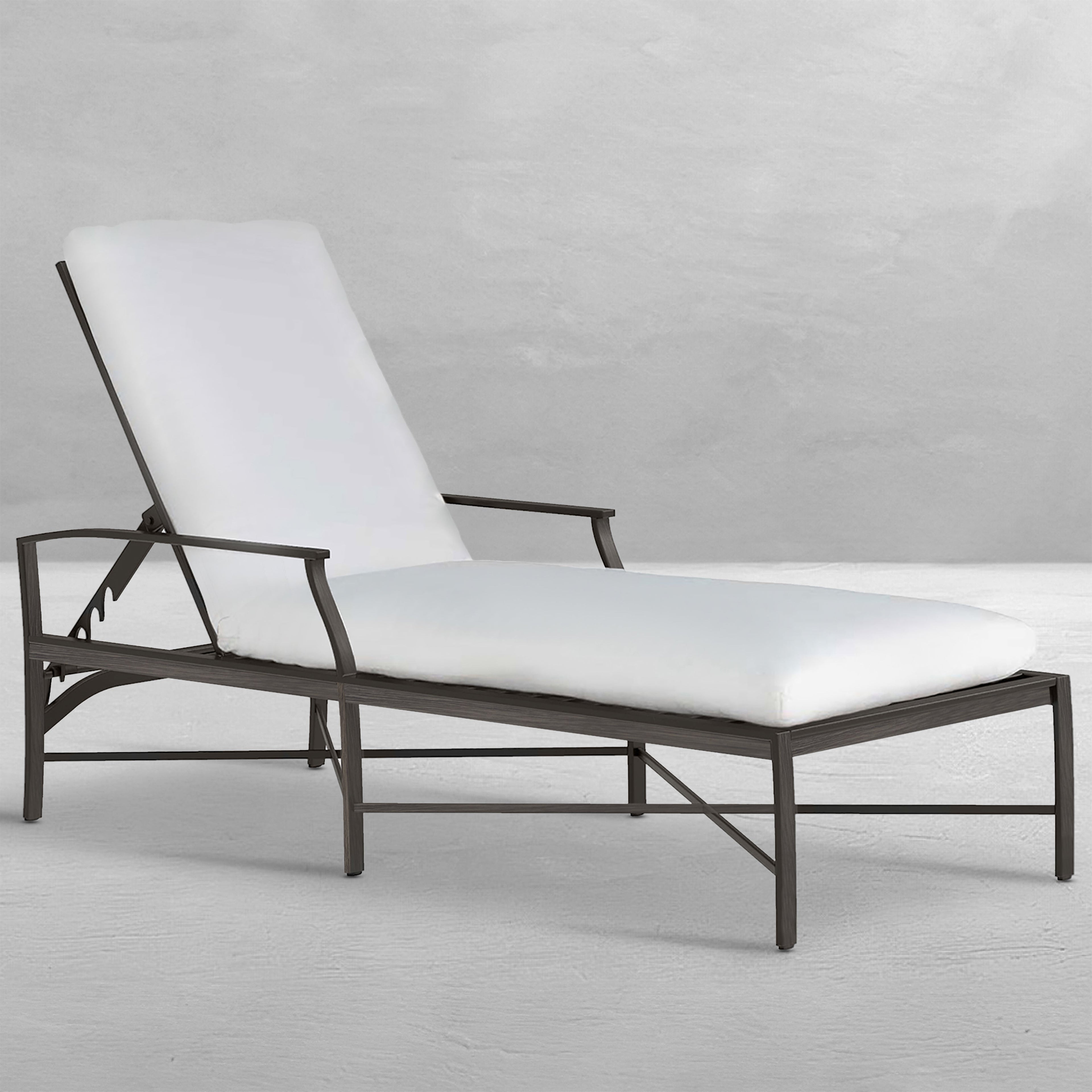 Monaco Aluminum Outdoor Chaise Lounge