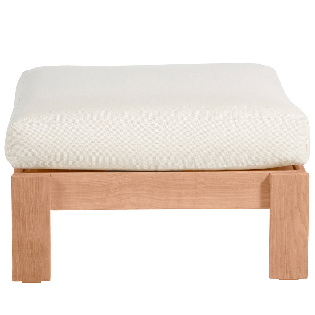 Ashland Teak Adirondack Outdoor Woven Ottoman