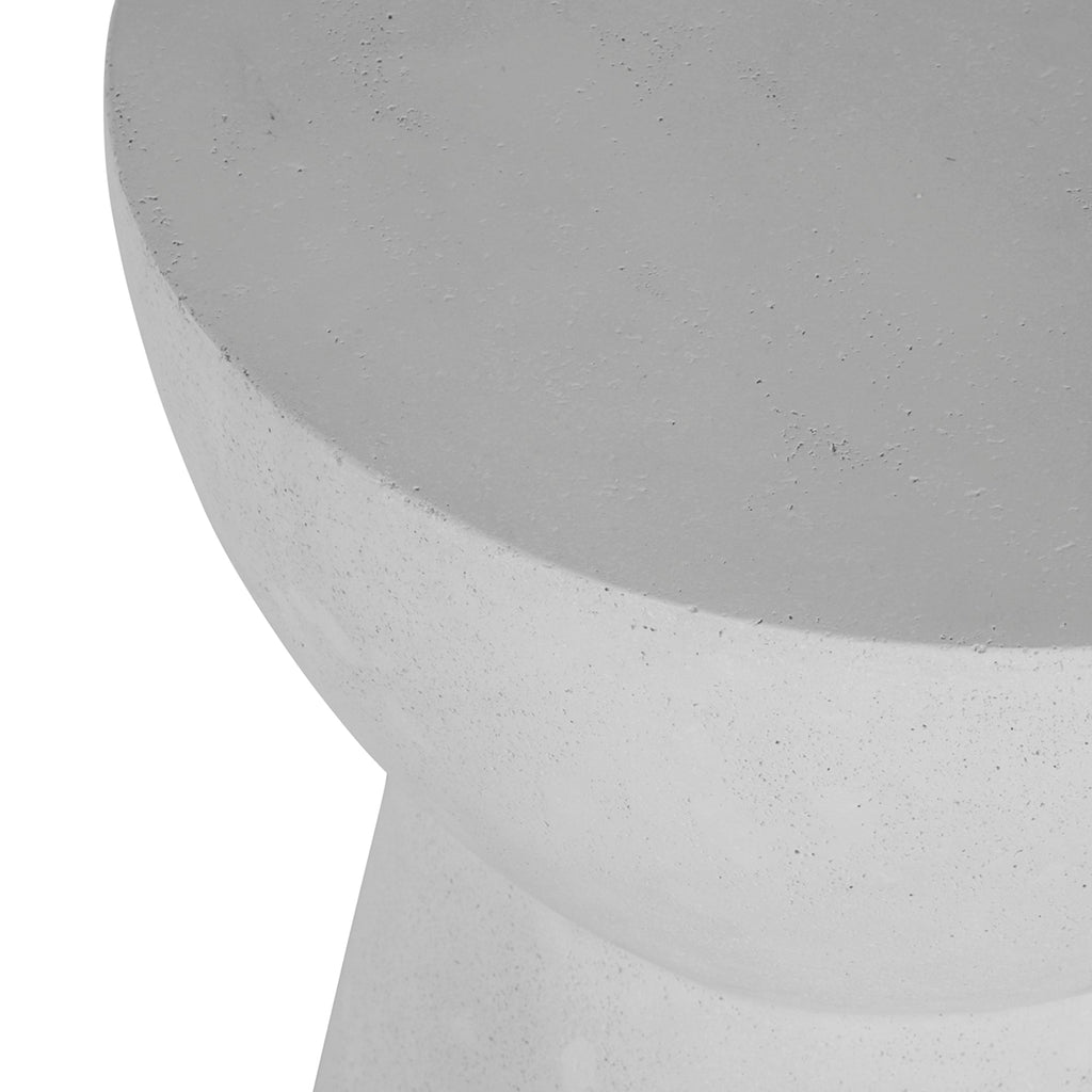 Ibis Cast Stone Round Outdoor Pedestal End Table
