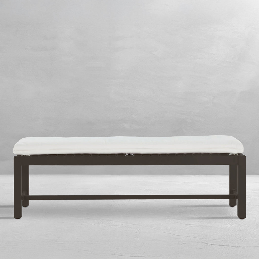 Club Aluminum Backless Outdoor Bench