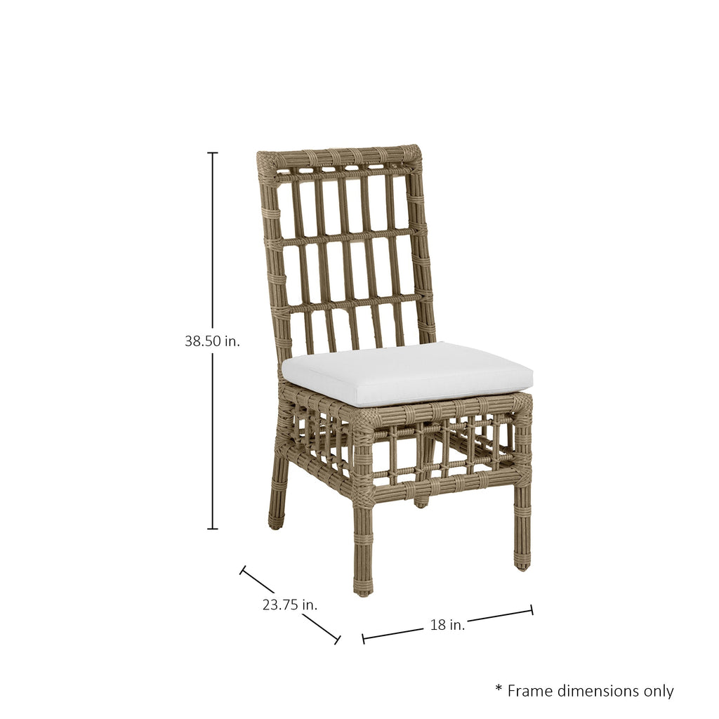 Newport Resin Wicker Woven Outdoor Side Chair