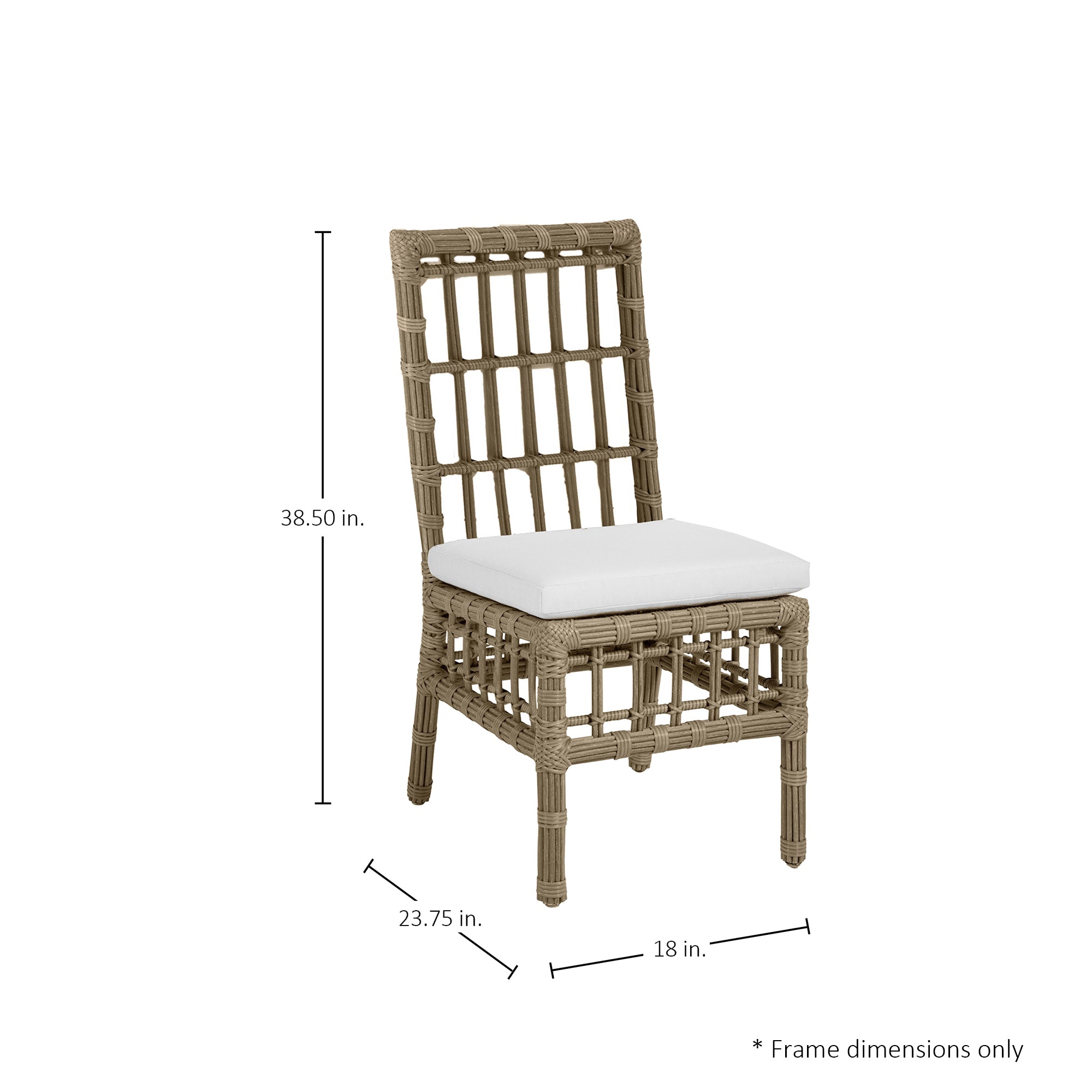 Newport Resin Wicker Woven Outdoor Side Chair