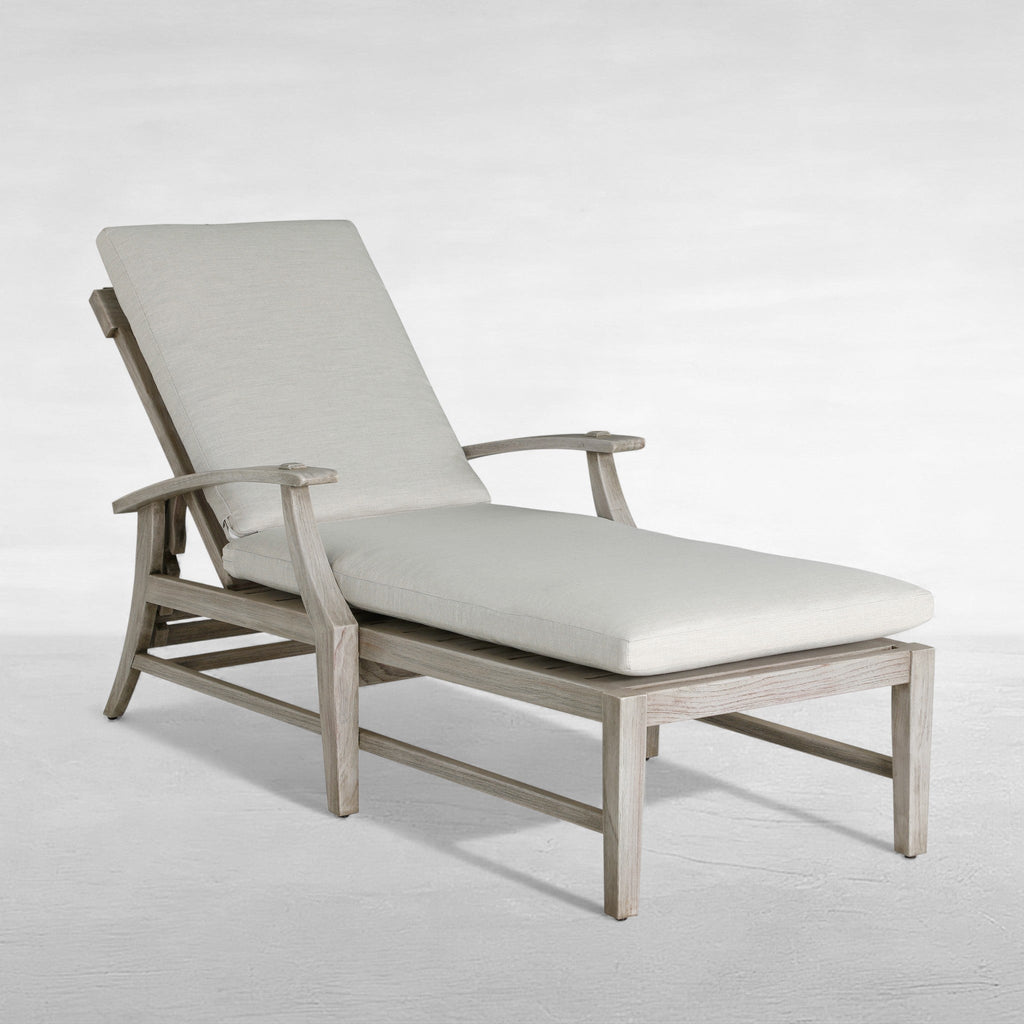 Croquet Teak Outdoor Chaise Lounge