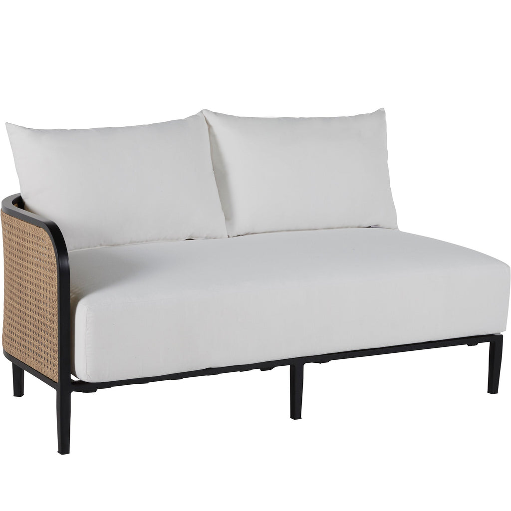 Havana Resin Wicker Outdoor Left Arm Facing Sofa