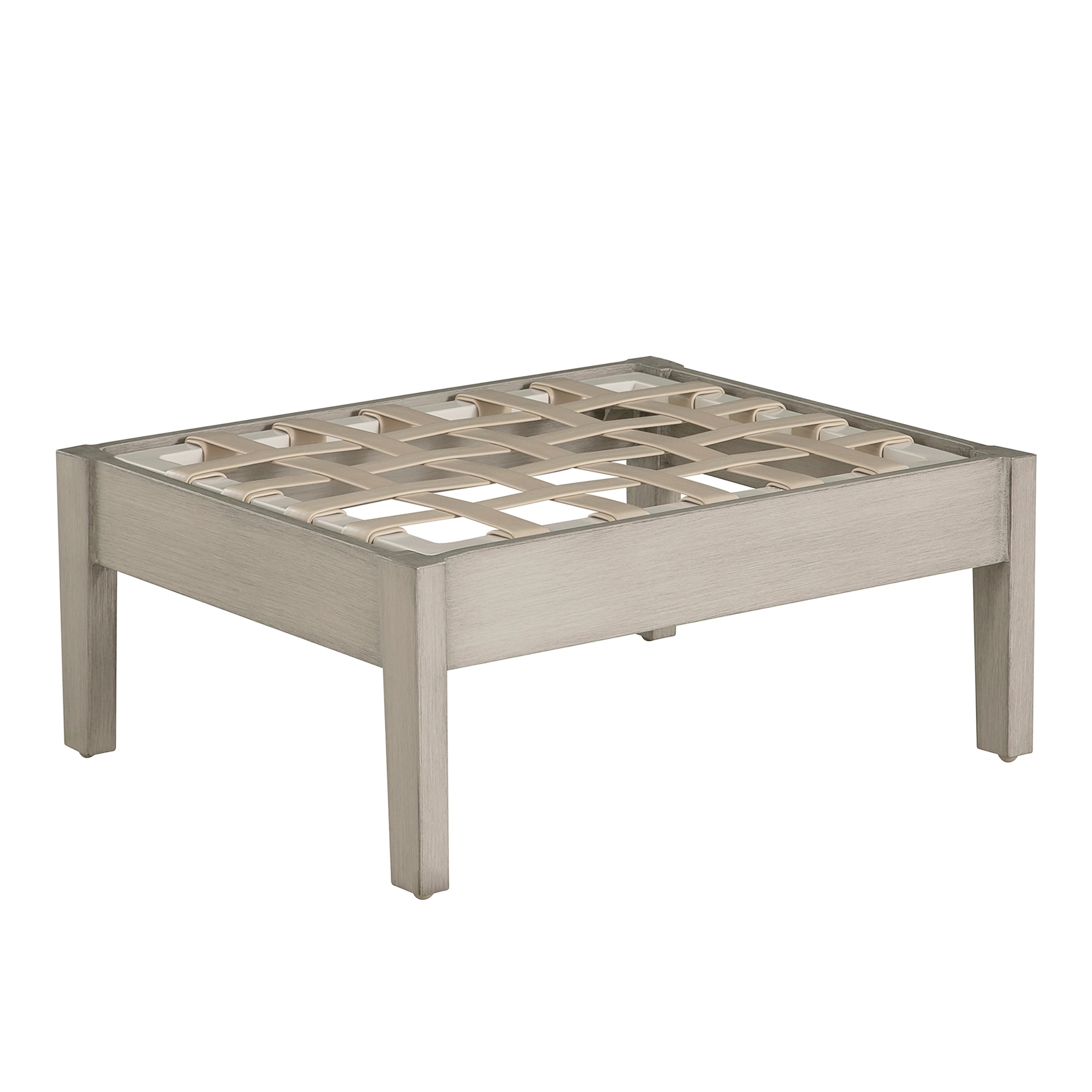 Kennebunkport Aluminum Outdoor Woven Ottoman