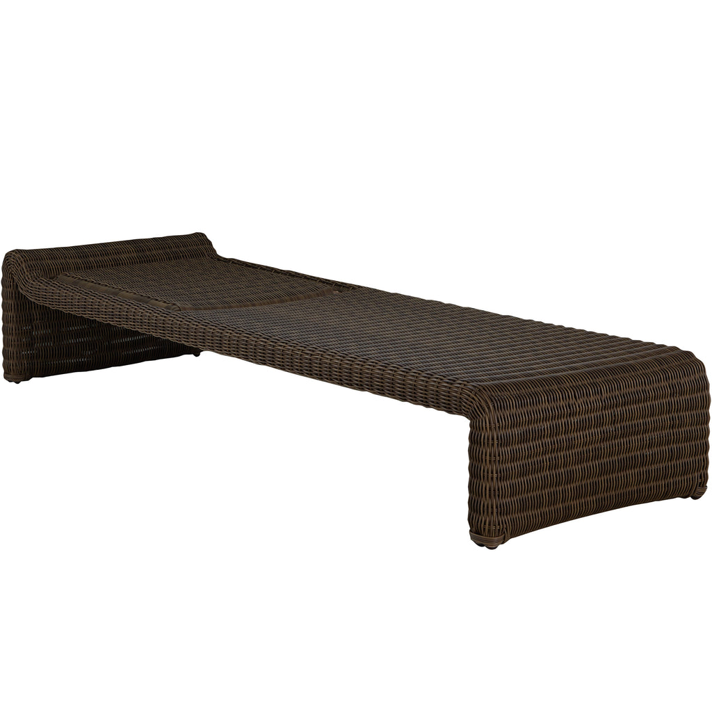 Como Resin Wicker Chaise