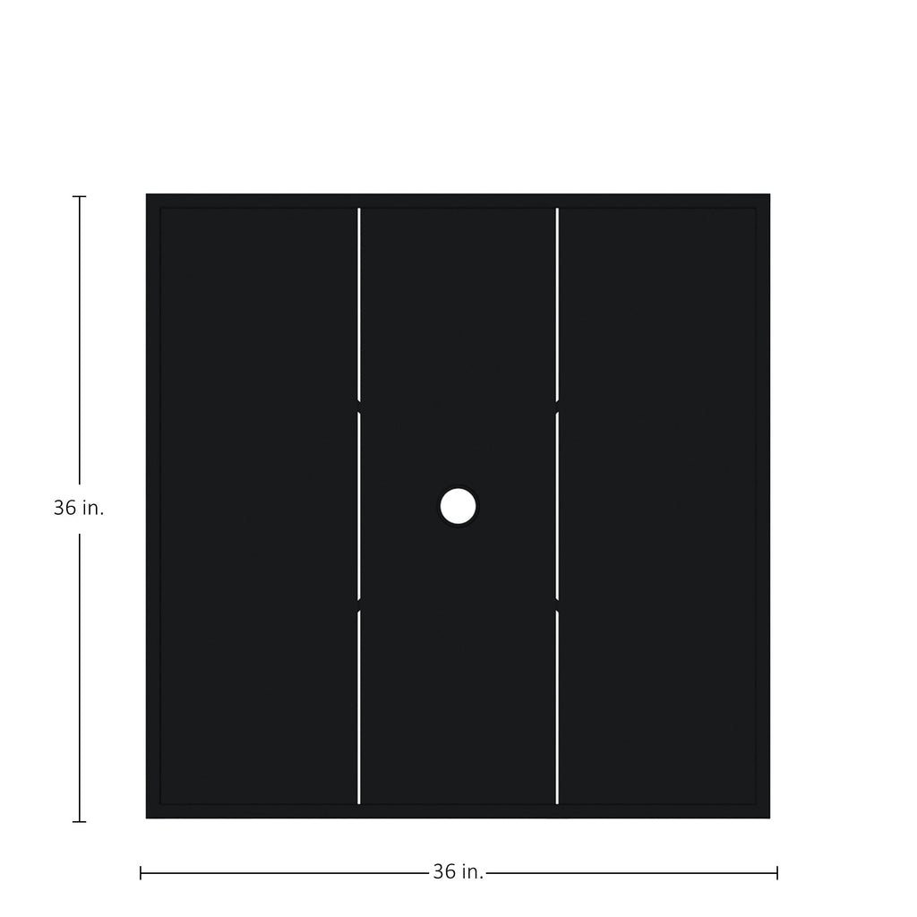 Horizon Aluminum 36" Square Outdoor Table Top