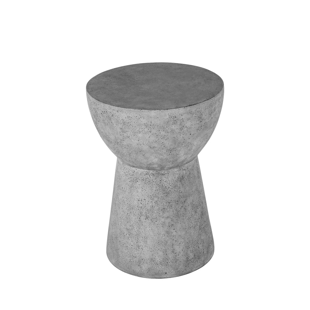 Ibis Cast Stone Round Outdoor Pedestal End Table