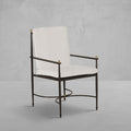 QS Roma Arm Chair, Slate Gray-Bali Pearl