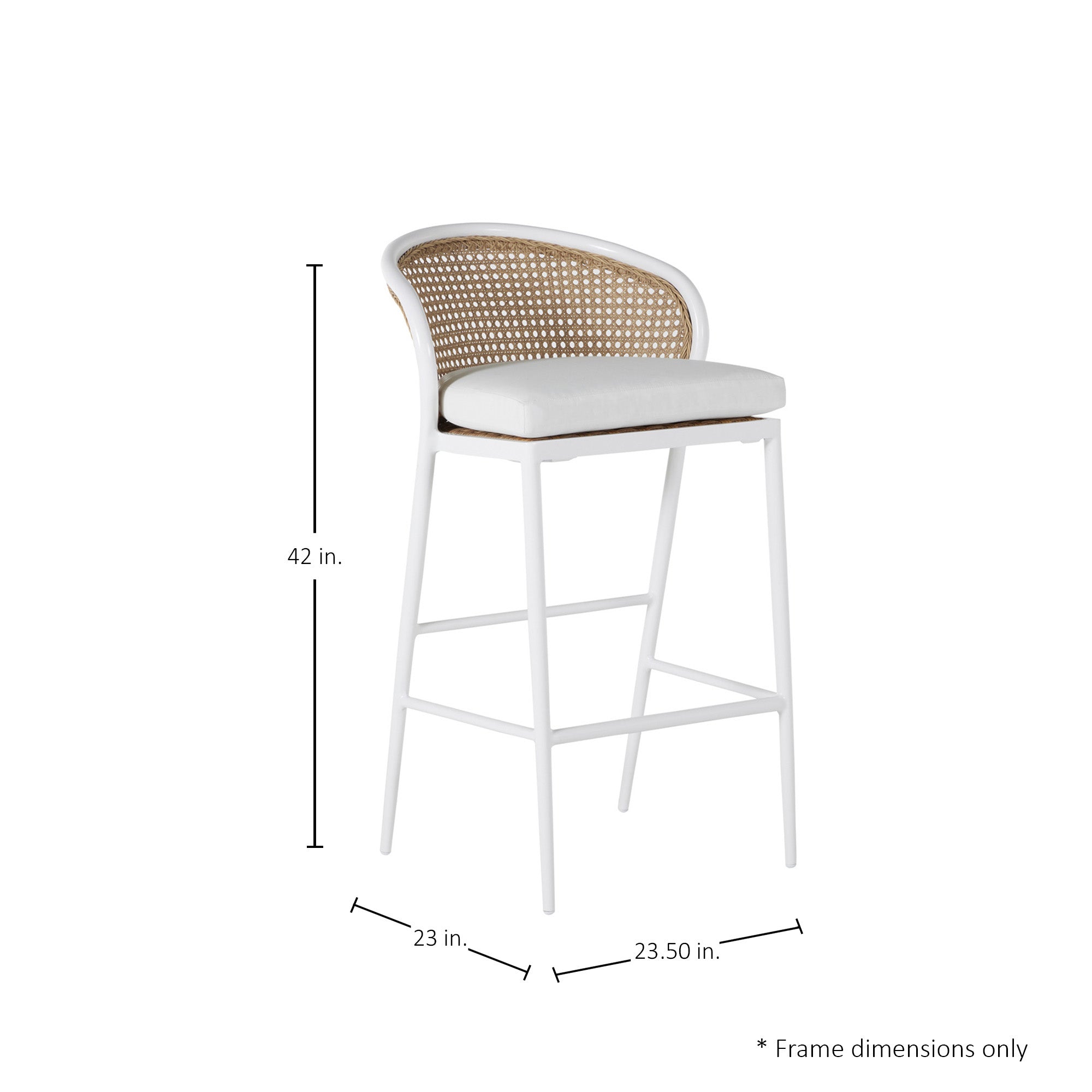 Havana N-Dura Resin Wicker Outdoor Bar Stool
