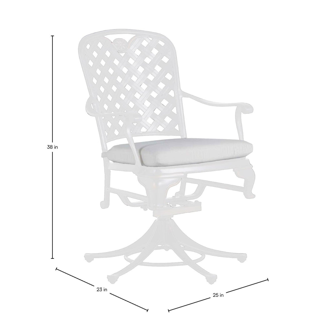 Provance Cast Aluminum Swivel Rocker Lounge Chair