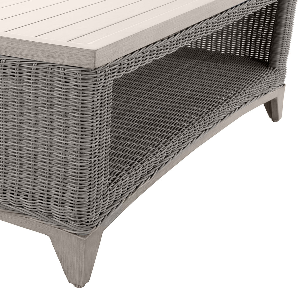 Astoria Wicker Rectangle Outdoor Coffee Table