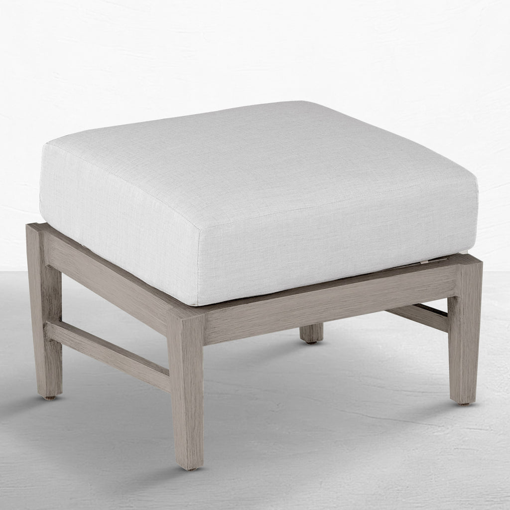 Croquet Aluminum Outdoor Ottoman