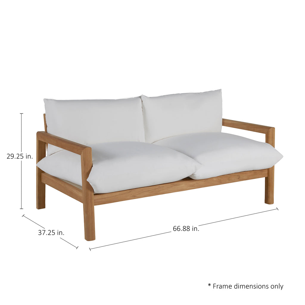 Monterey Teak Outdoor Loveseat
