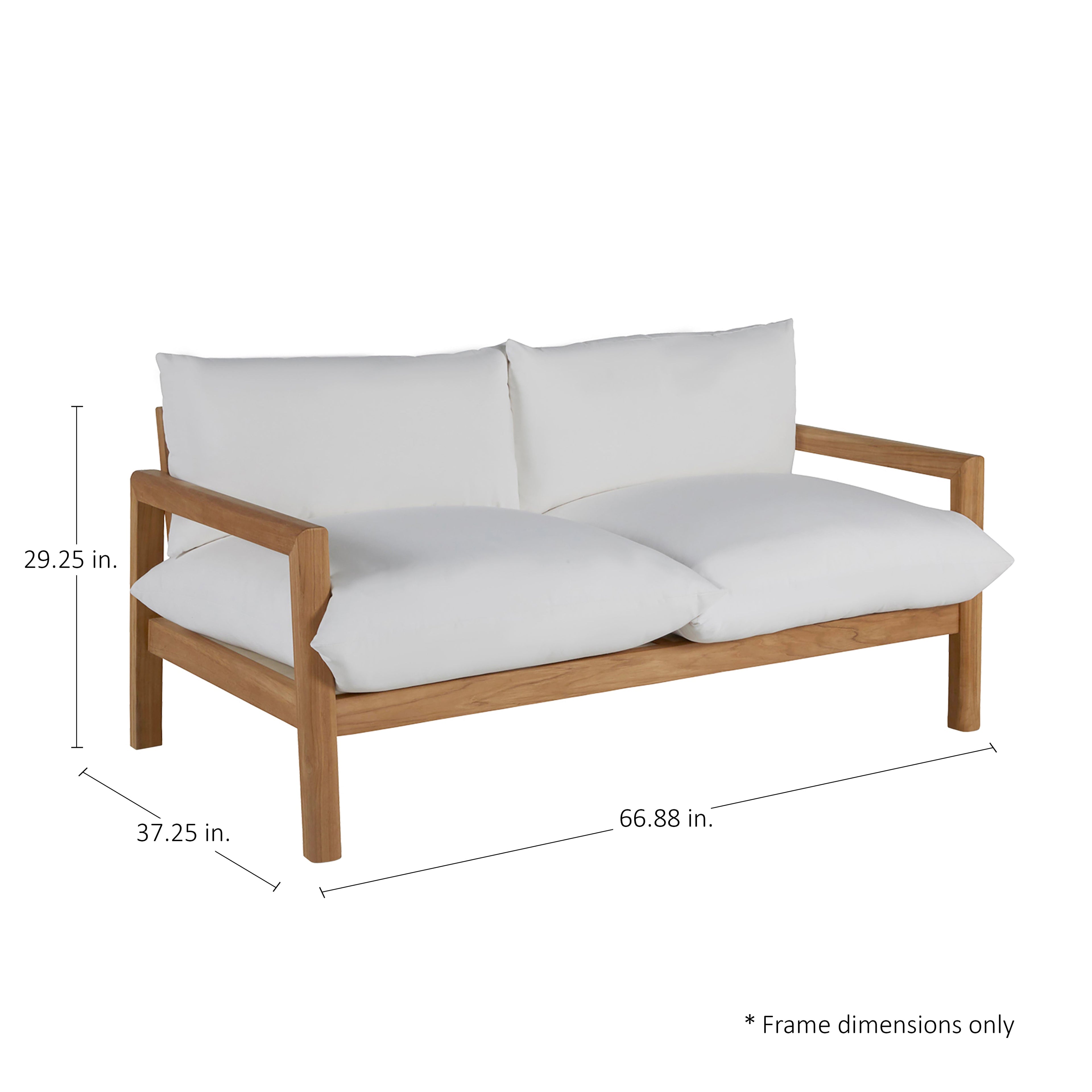 Monterey Teak Outdoor Loveseat
