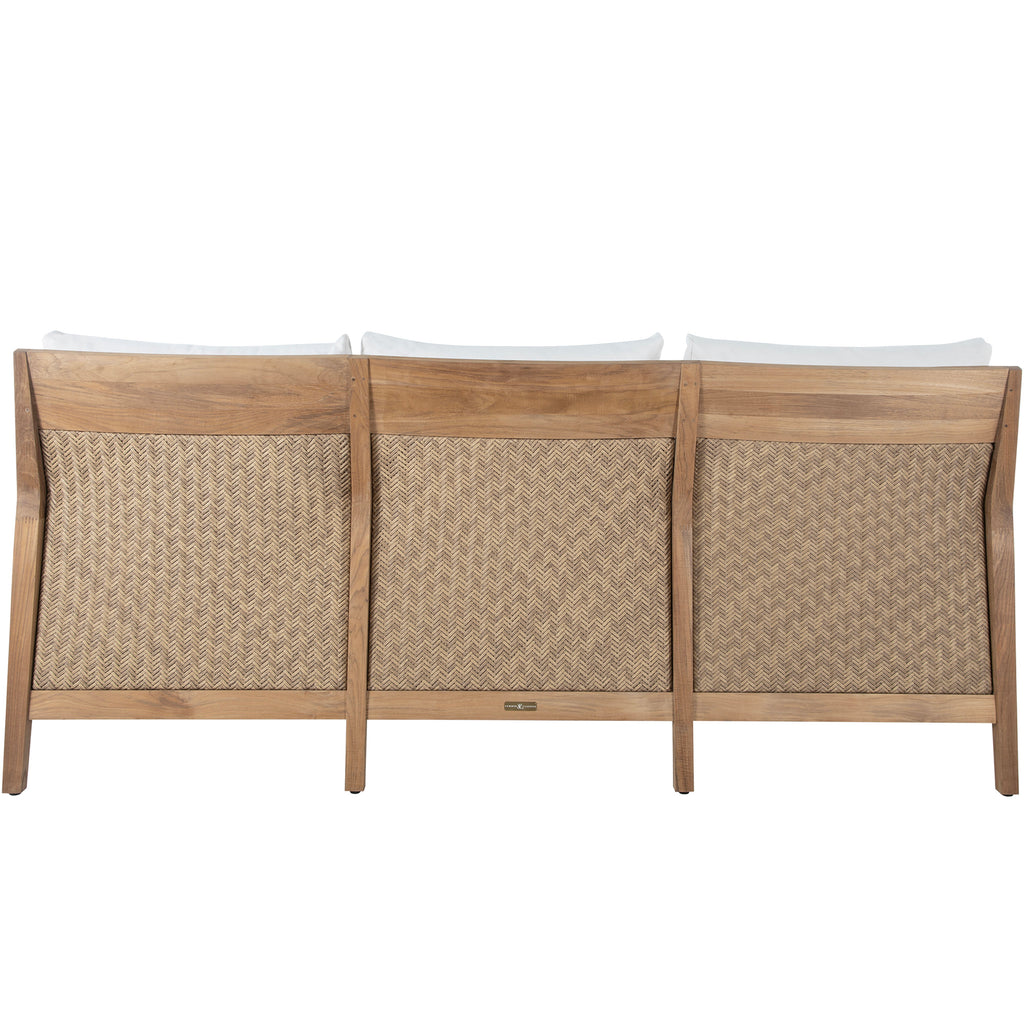 Savannah Teak Wicker Outdoor Sofa