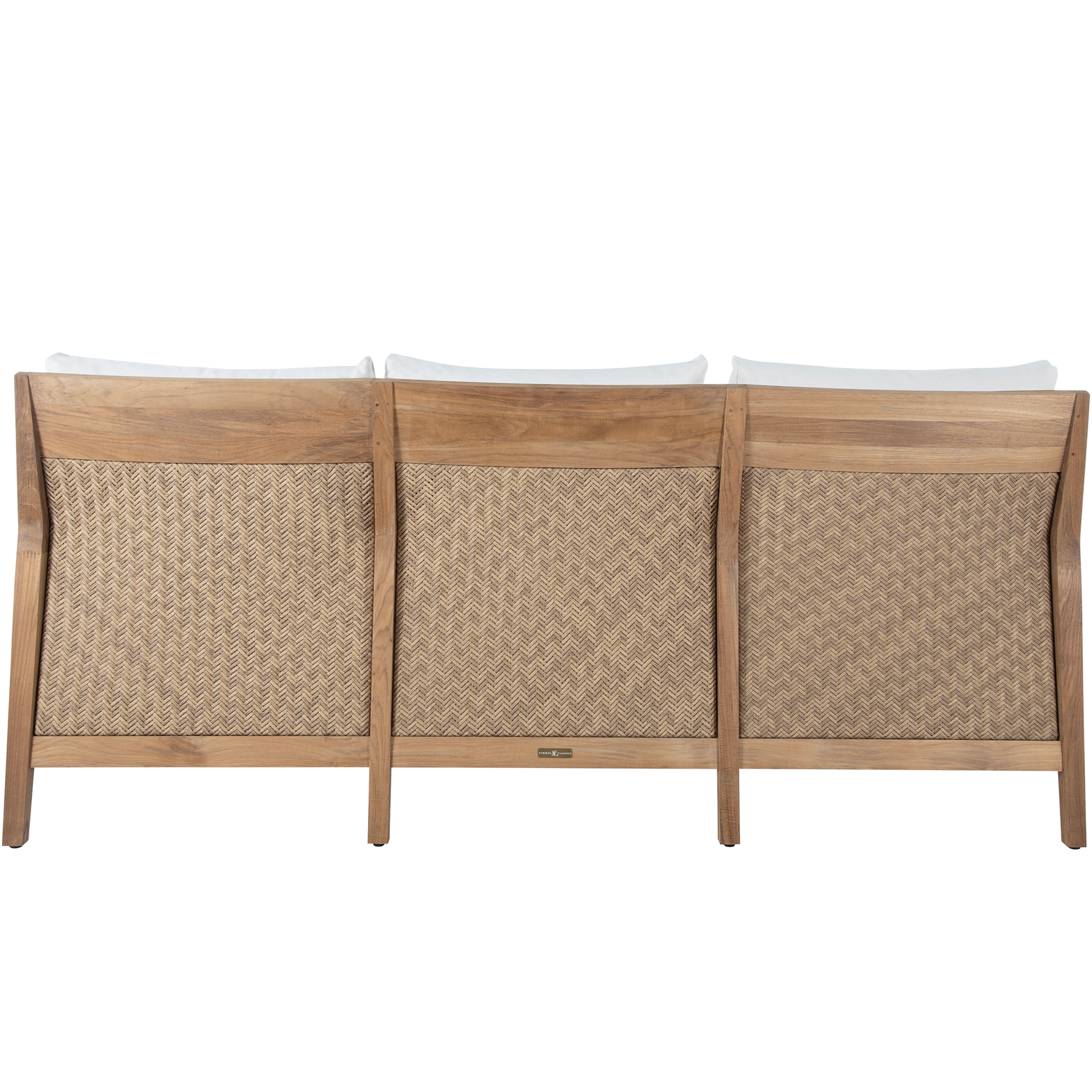 Savannah Teak Wicker Outdoor Sofa