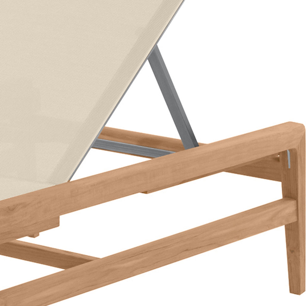 Coast Teak Outdoor Armless Chaise Lounge