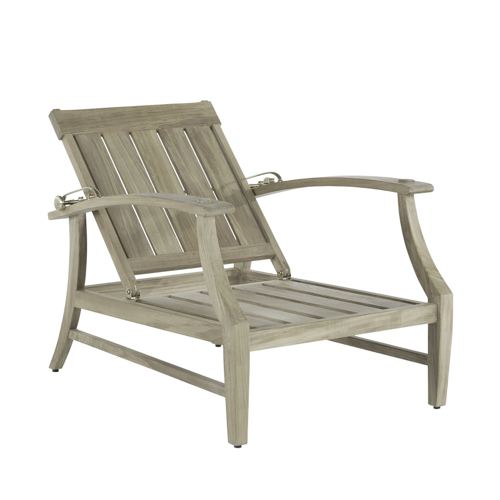 Croquet Teak Outdoor Recliner Chair