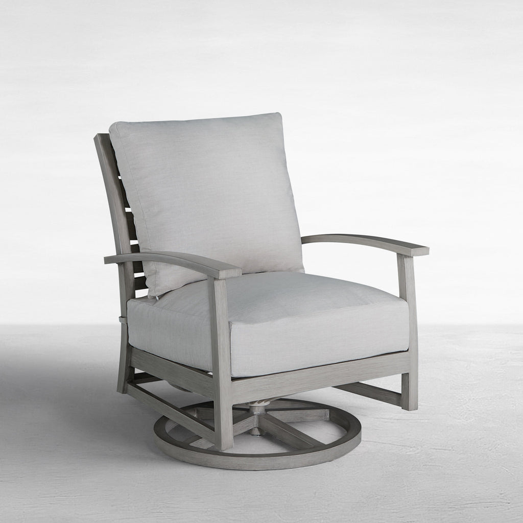 Charleston Aluminum Swivel Rocker Lounge Chair