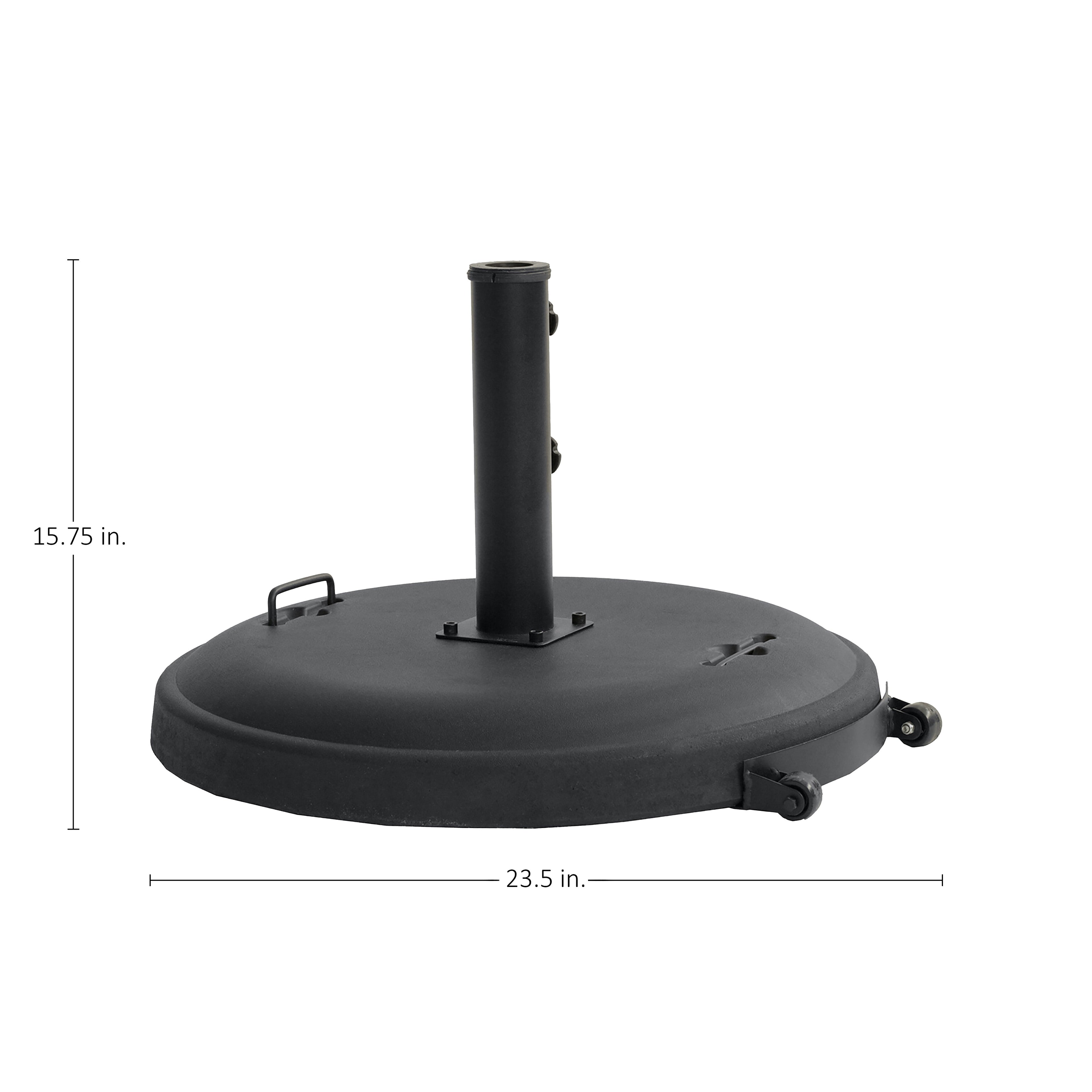 110 Lb Umbrella Base W/ Handle And Wheels