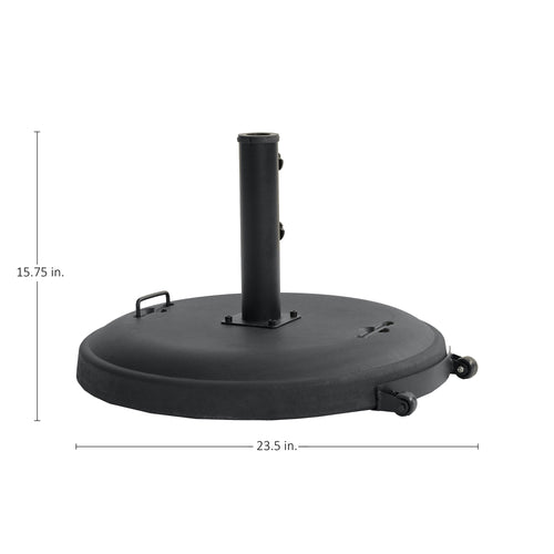 110 Lb Umbrella Base W/ Handle And Wheels