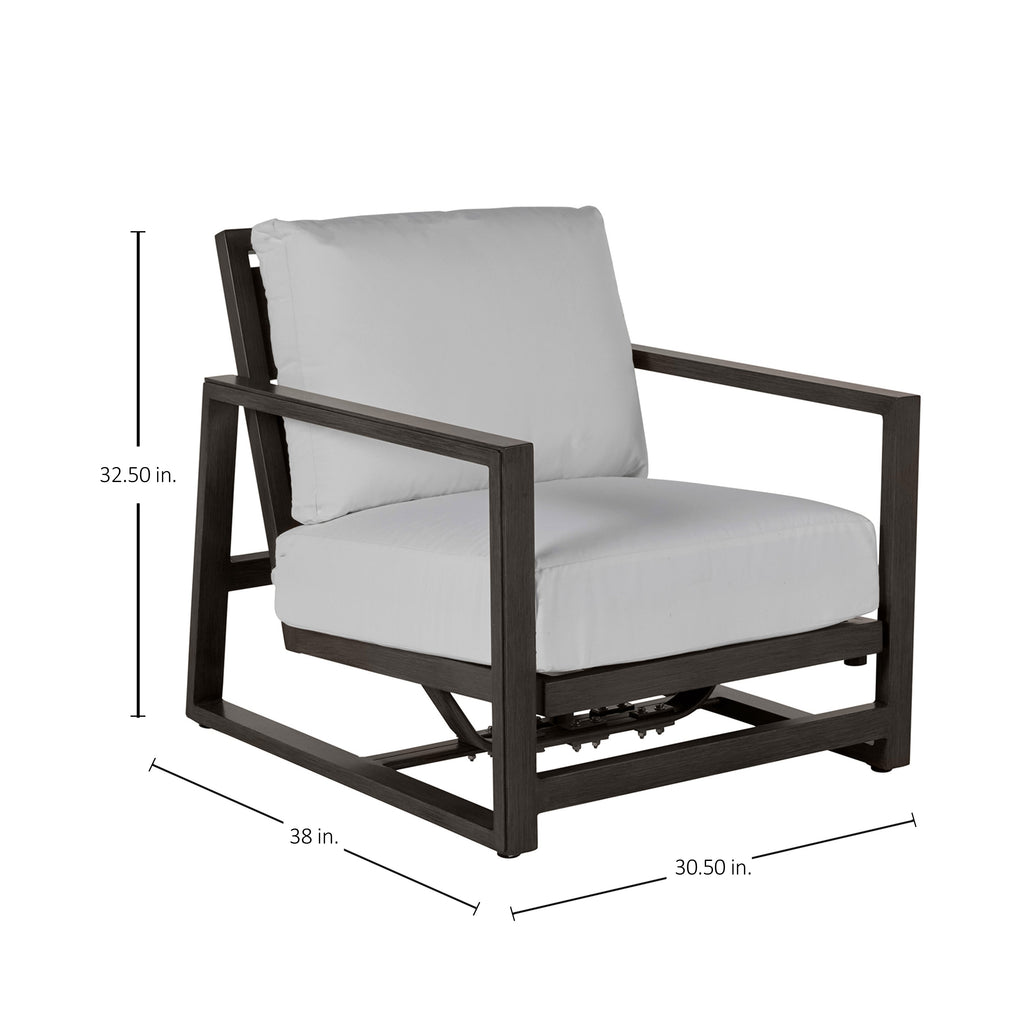 Avondale Aluminum Outdoor Spring Lounge Chair