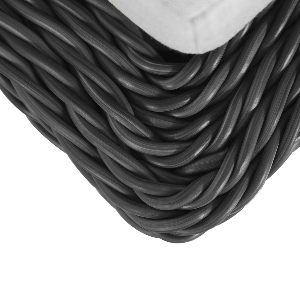 Rustic N-Dura Resin Wicker Outdoor Woven Ottoman