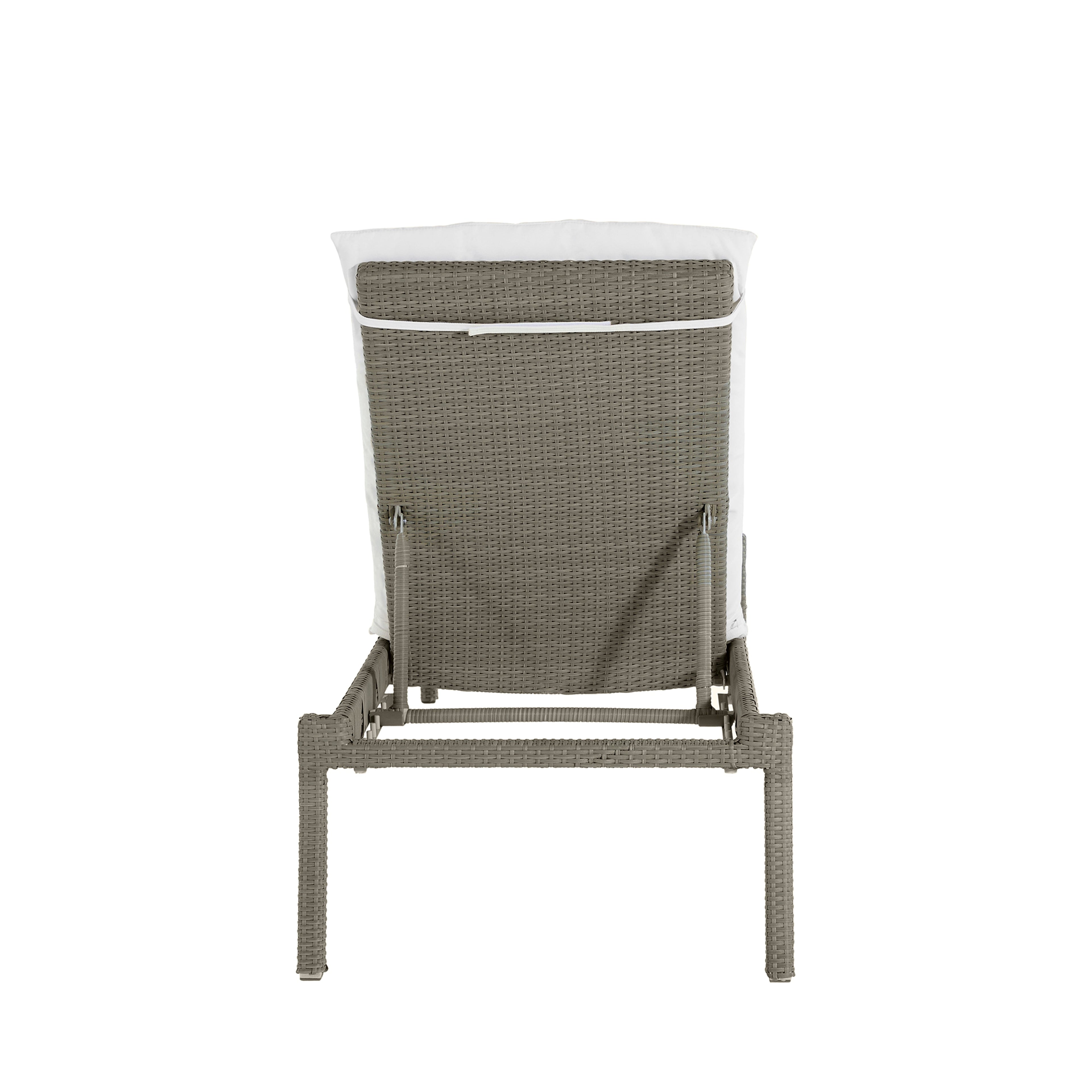 Nathan Wicker Outdoor Armless Chaise Lounge