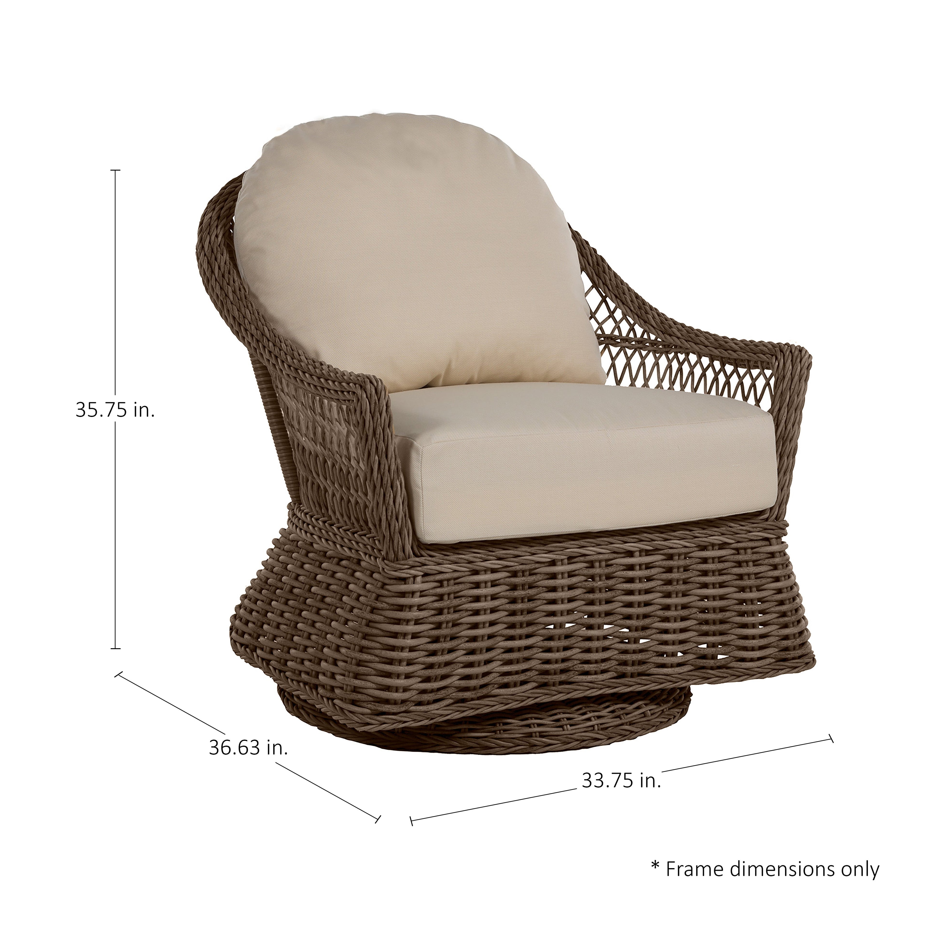 Soho Woven Resin Wicker Outdoor Lounge Chair