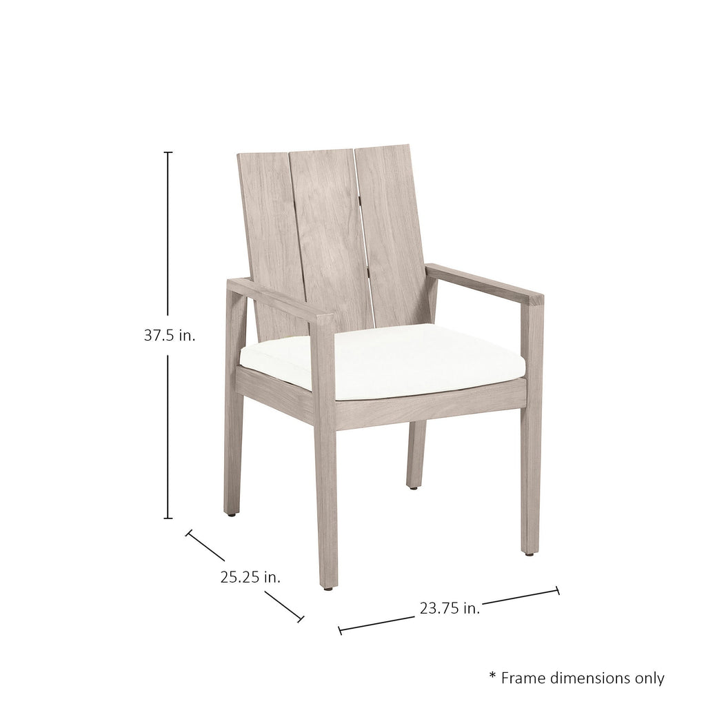 Ashland Teak Outdoor Dining Arm Chair