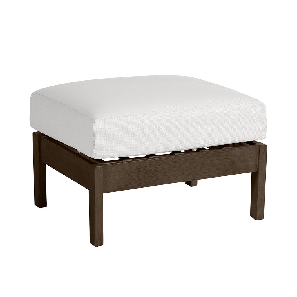 Kennebunkport Aluminum Outdoor Woven Ottoman