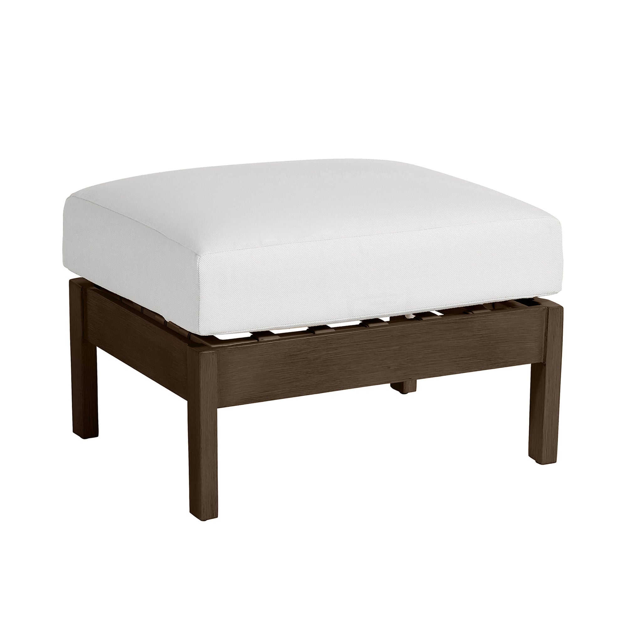 Kennebunkport Aluminum Outdoor Woven Ottoman