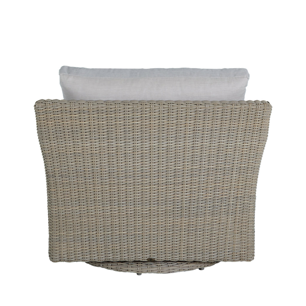 Club Woven Resin Wicker Swivel Glider Chair