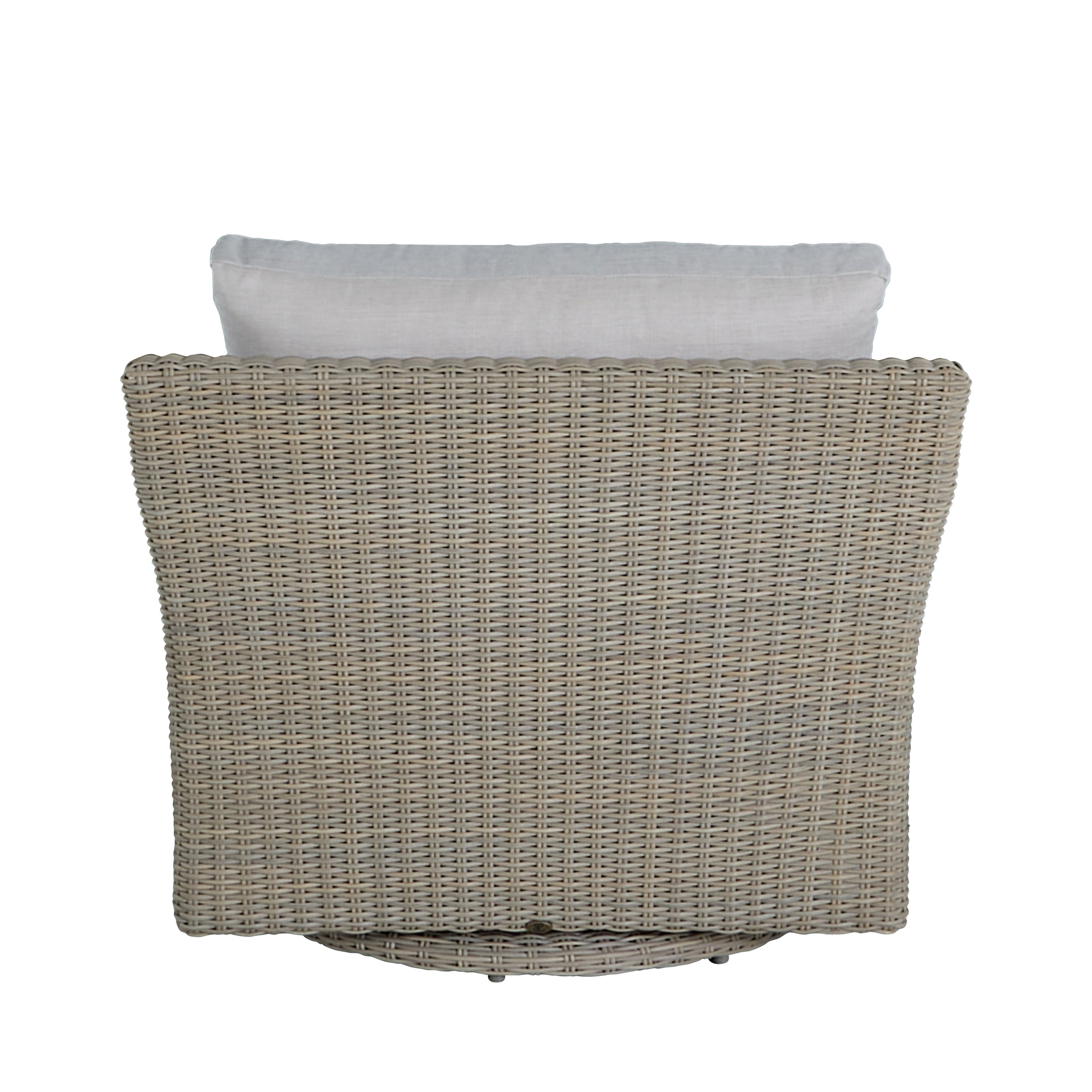 Club Woven Resin Wicker Swivel Glider Chair
