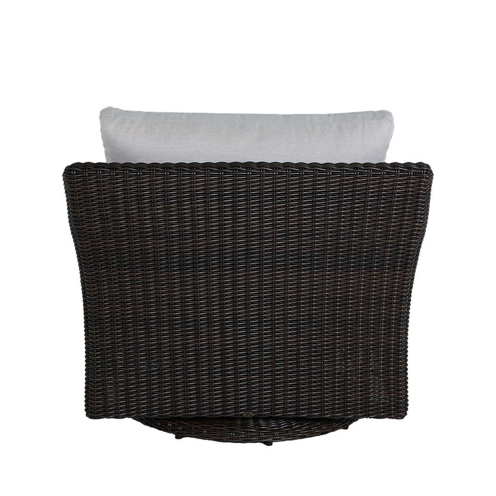 Club Woven Resin Wicker Swivel Glider Chair