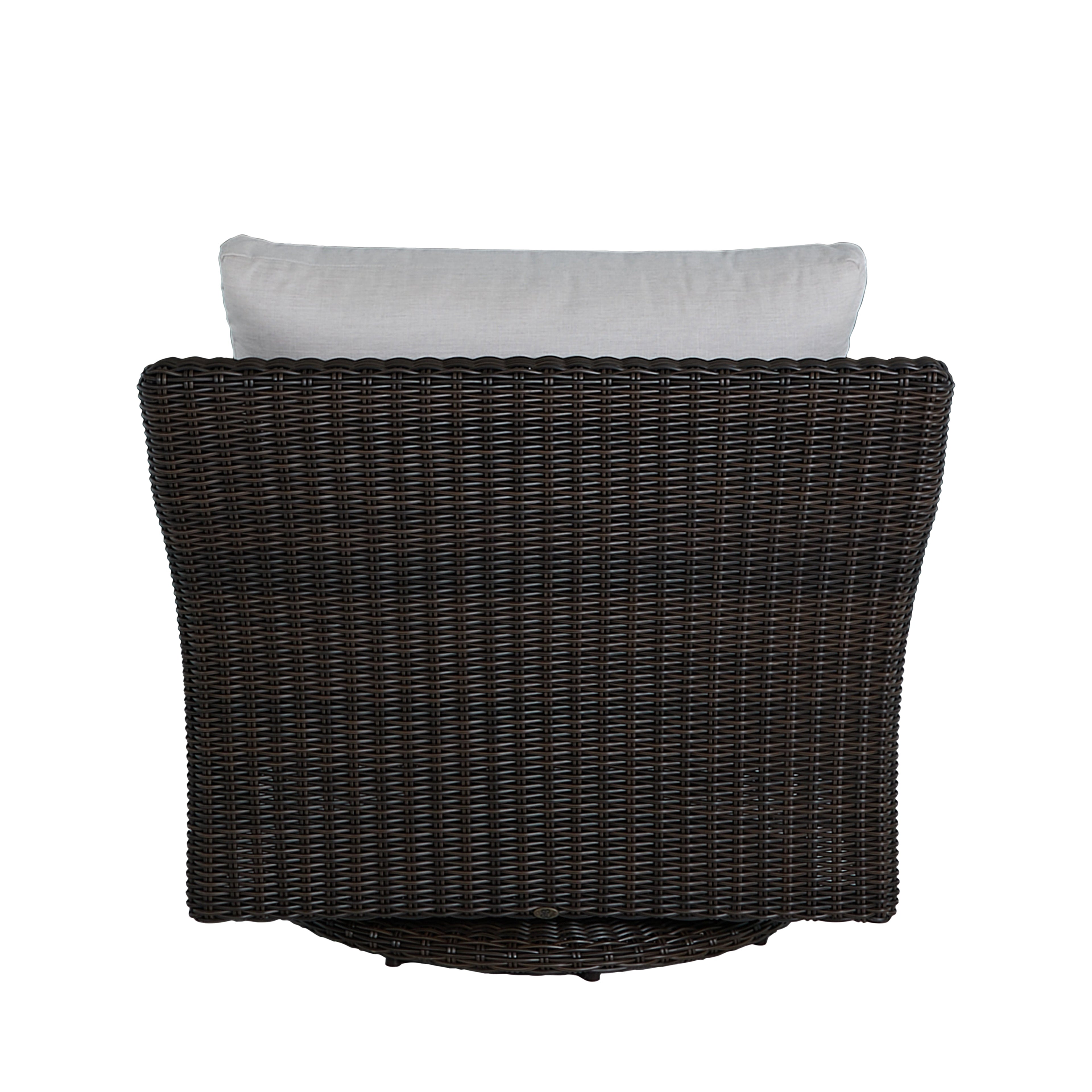 Club Woven Resin Wicker Swivel Glider Chair