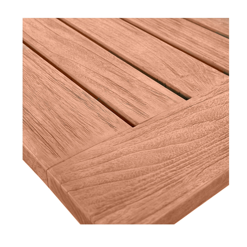 QS Teak Rectangle Farm Table, Natural