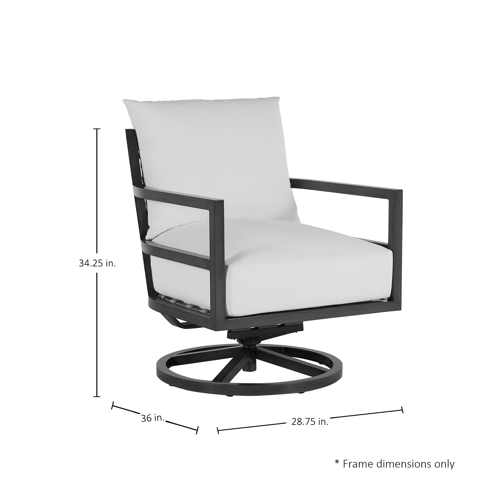 Santa Barbara Aluminum Swivel Rocker Lounge Chair