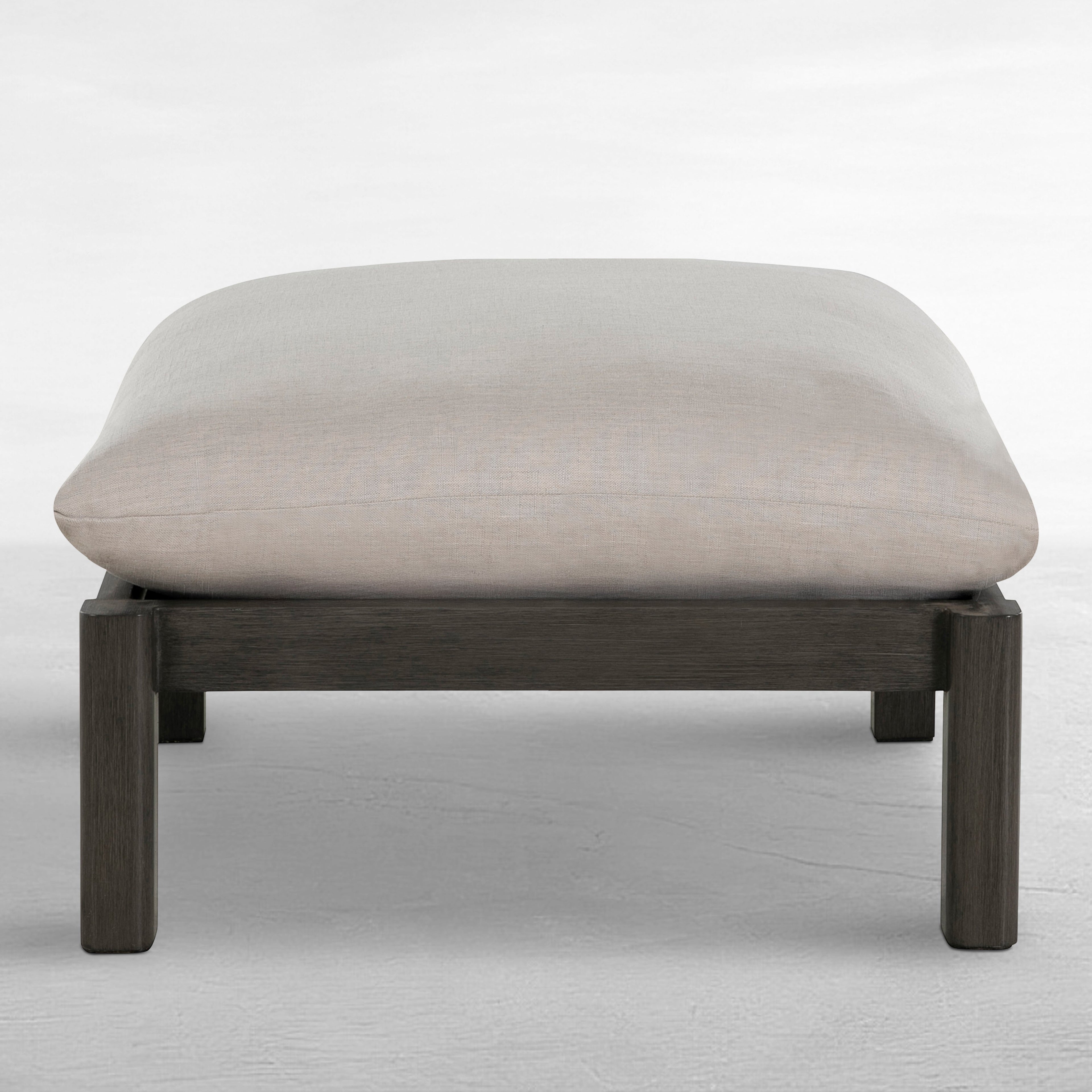 Monterey Aluminum Outdoor Woven Ottoman