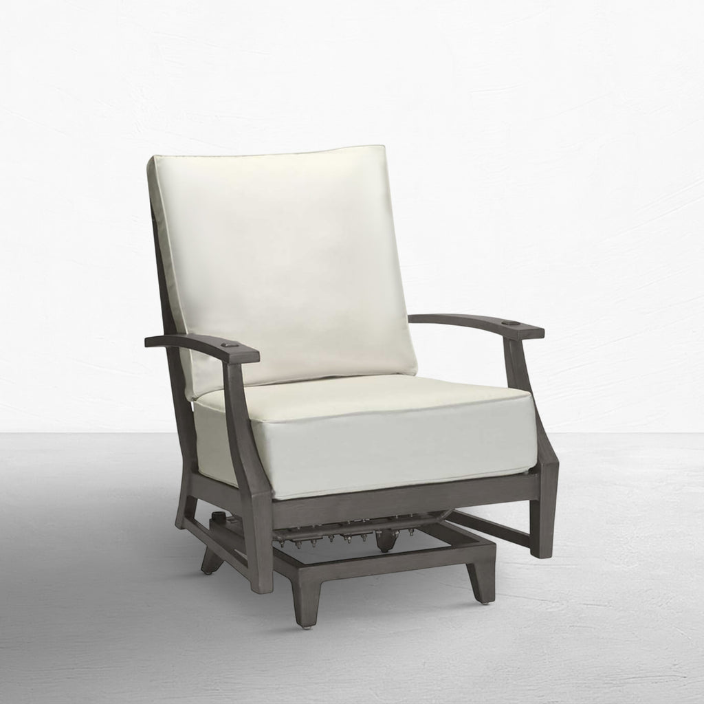 Croquet Cast Aluminum Spring Lounge Chair