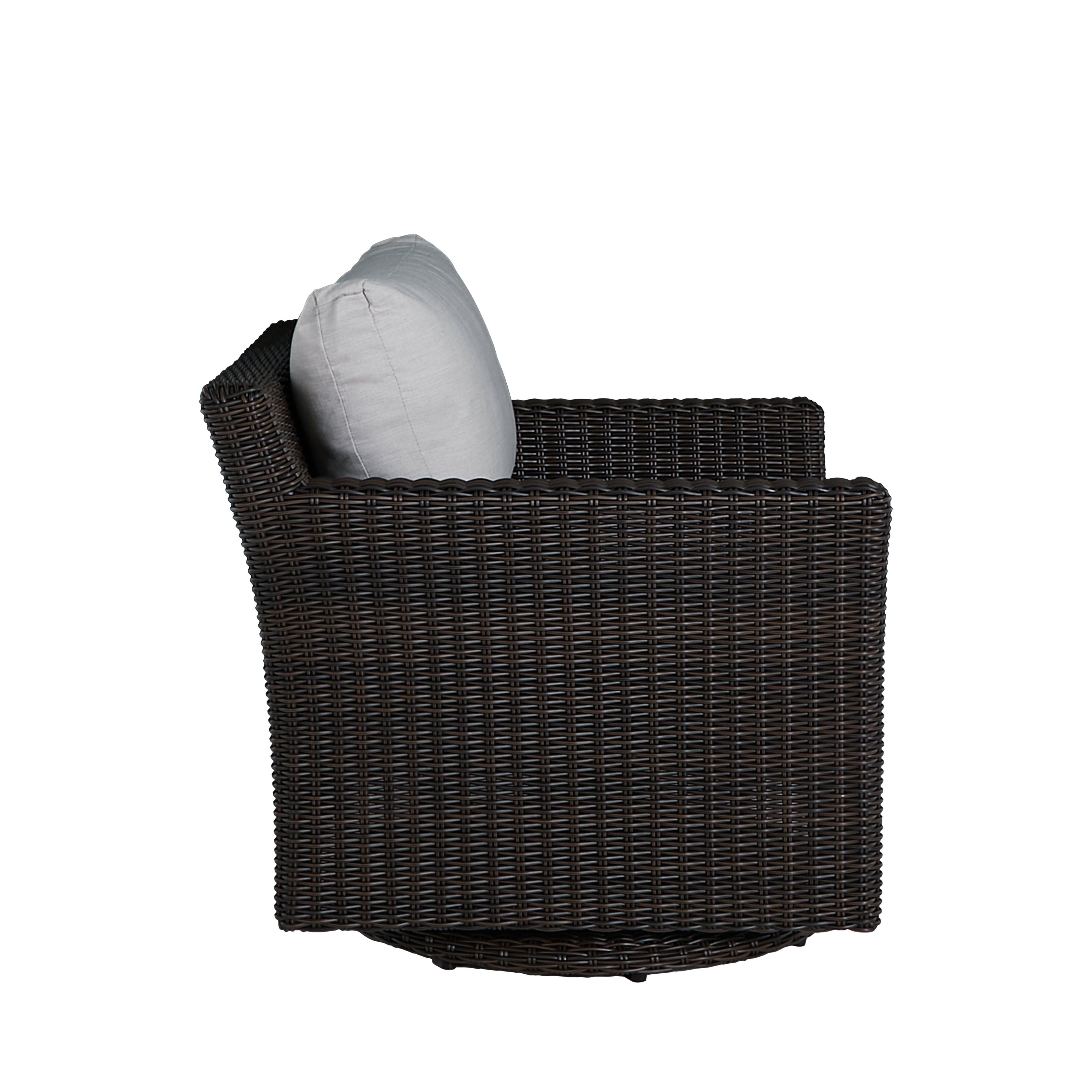 Club Woven Resin Wicker Swivel Glider Chair