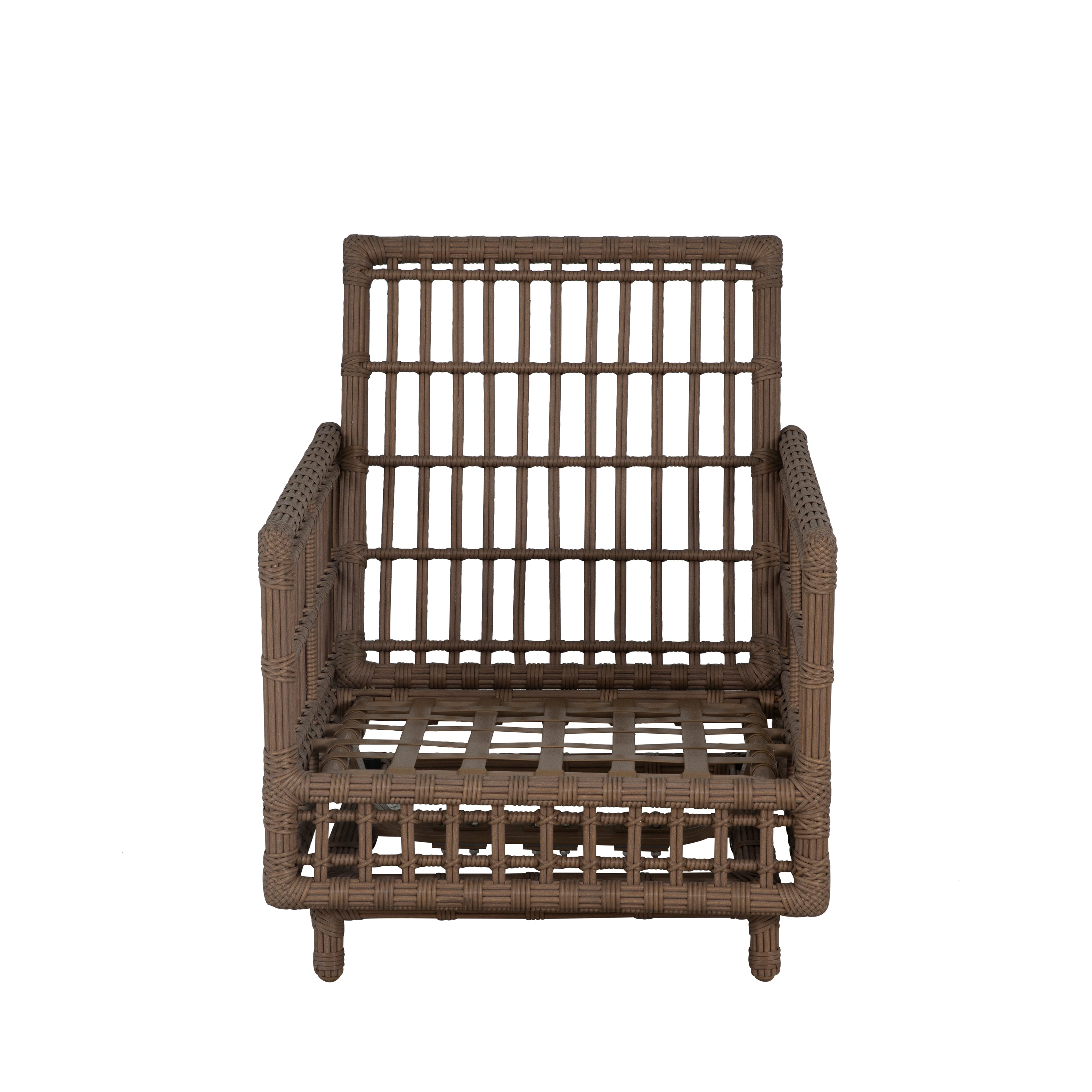 Newport Wicker Outdoor Woven Spring Lounge Chair