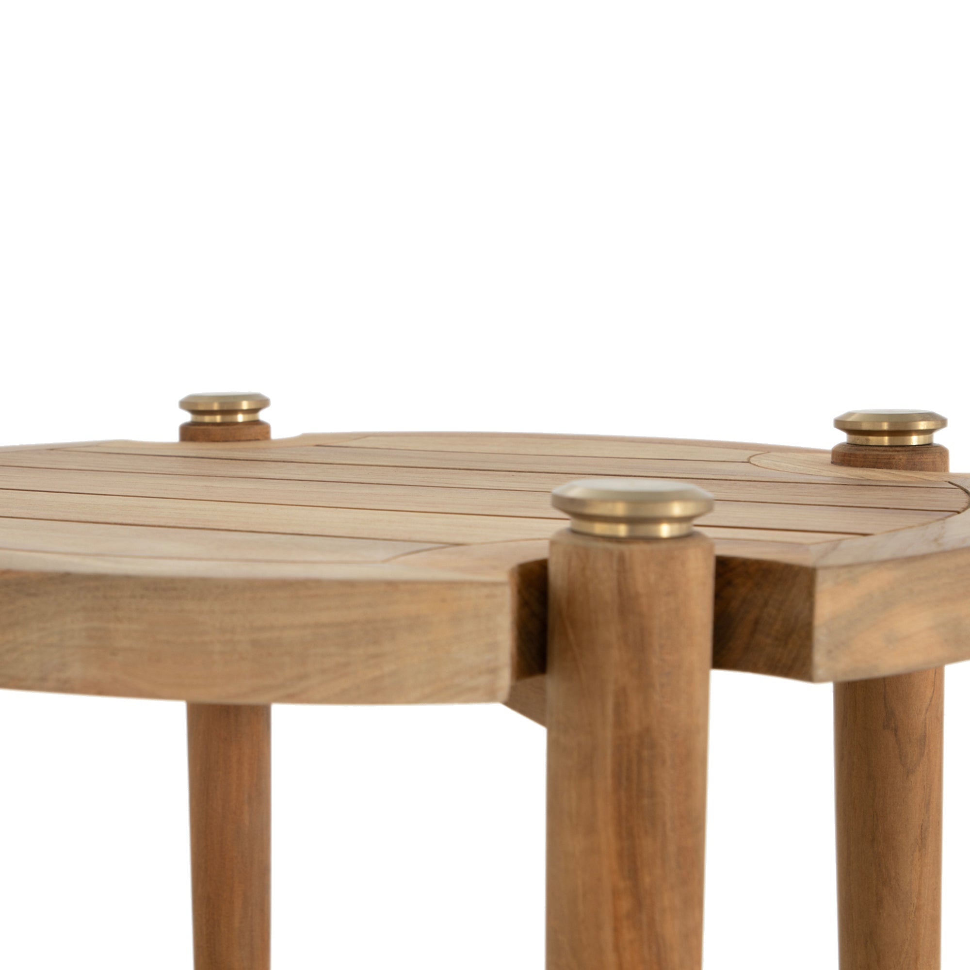 Pacifica Teak 22" Round Outdoor End Table
