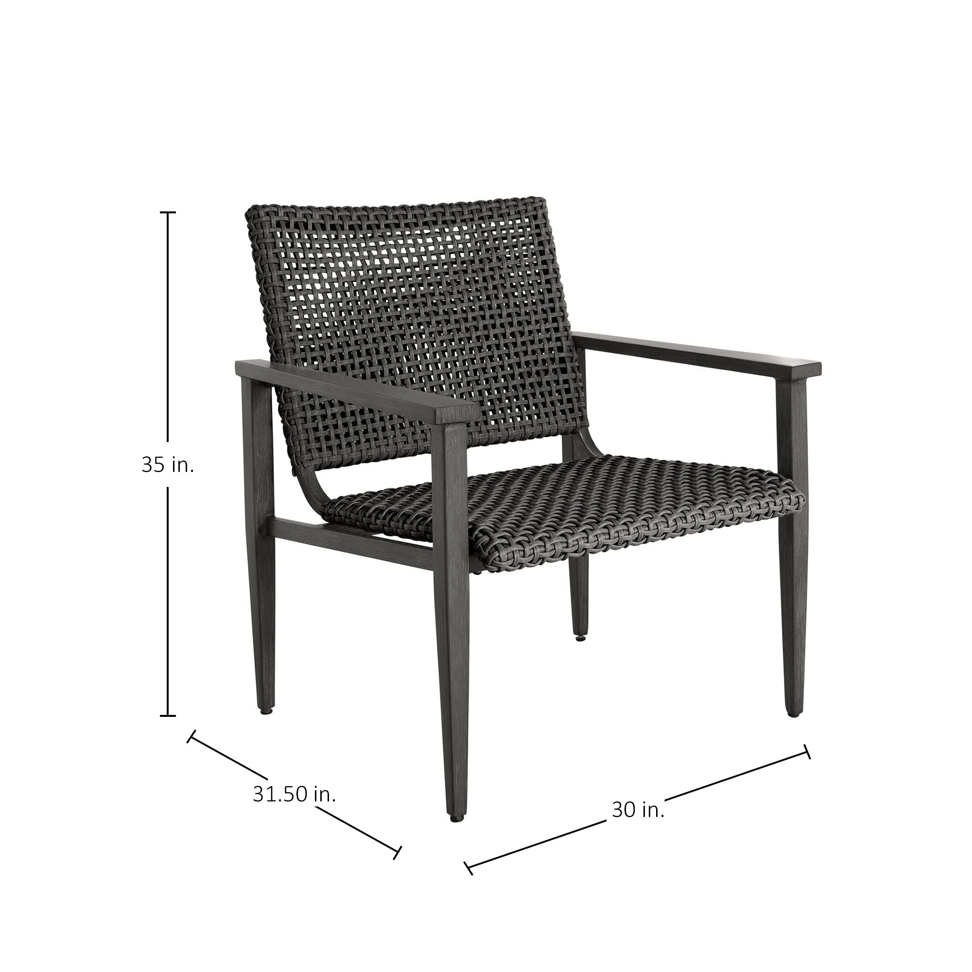 Harbor N-Dura Resin Wicker Outdoor Lounge Chair