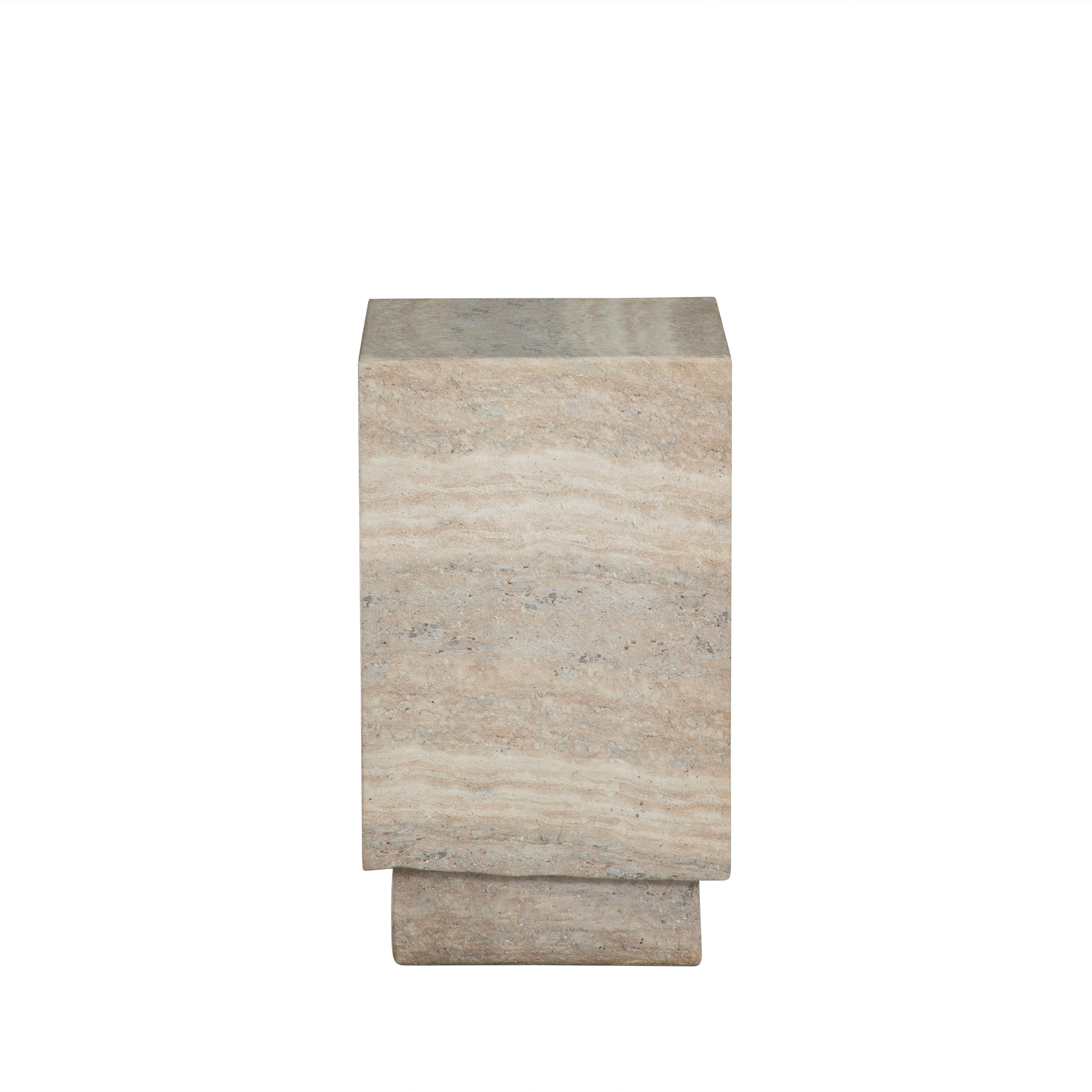 Ridge Cast Stone Drink Table