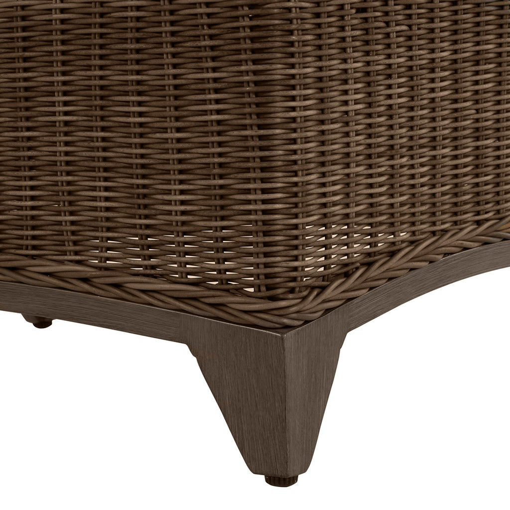 Astoria N-Dura Resin Wicker Outdoor Woven Ottoman