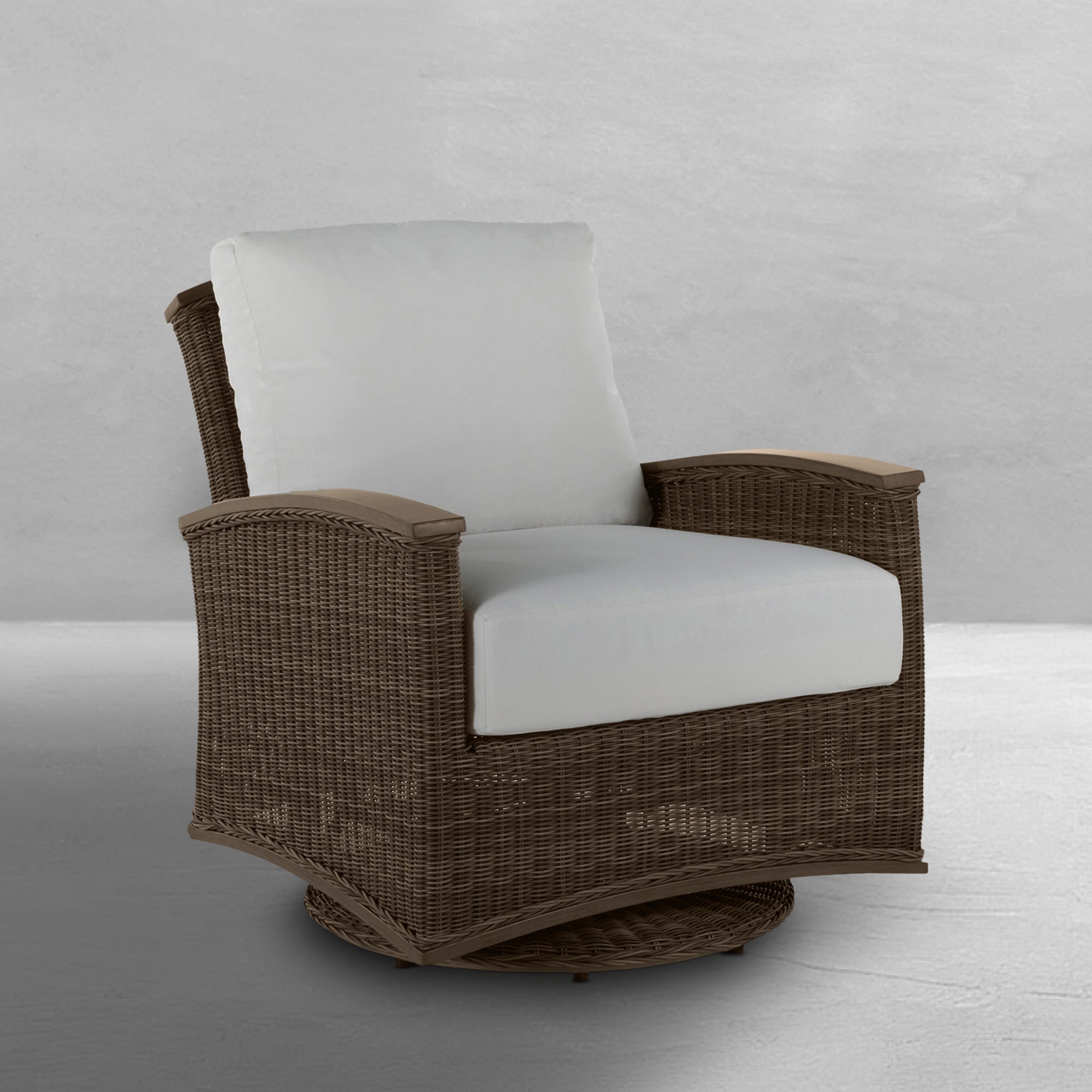 Astoria Resin Wicker Outdoor Swivel Glider Chair